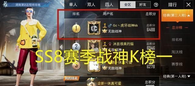 战神k双赛季榜一,和平精英第一火力车队gc车队二队队长,曾经创下过