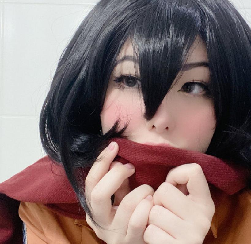 马玉米cos三笠阿克曼,水友:这是真的丑