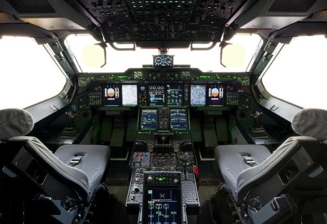 (欧洲a400m运输机驾驶舱,最新的战术运输机航电系统水平已经越来越