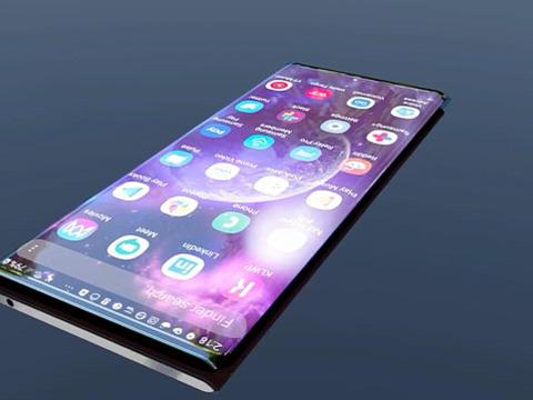 华为mate40pro概念图瀑布屏覆盖机身后盖剩浴霸镜框