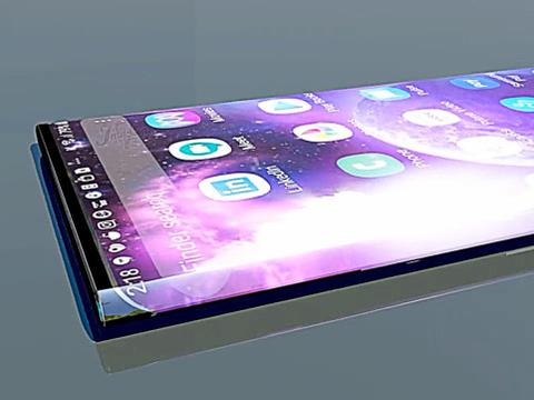 华为mate40pro概念图瀑布屏覆盖机身后盖剩浴霸镜框