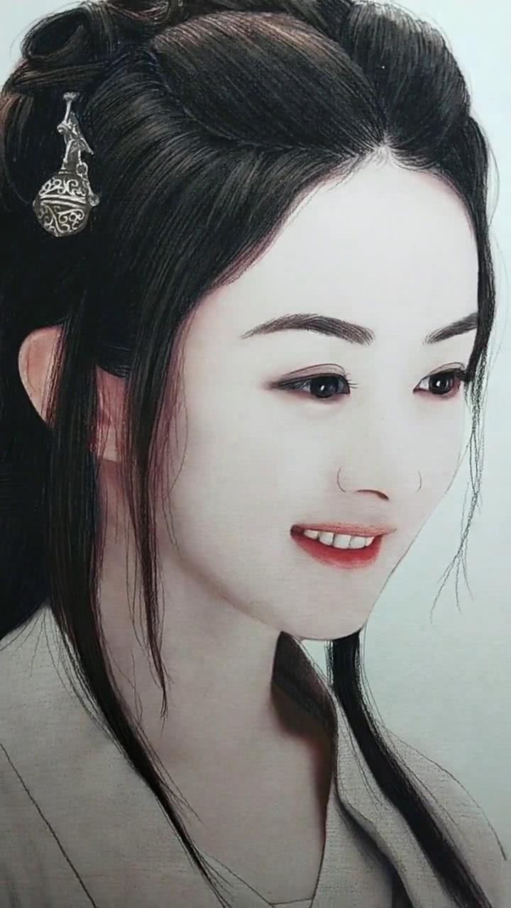 美术生手绘赵丽颖,每一张剧照都美到"心醉",网友:颖火虫集合