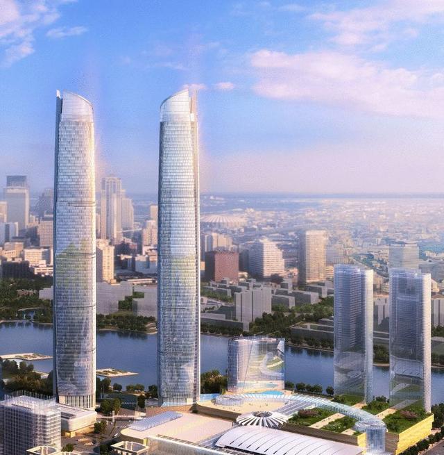 武汉大动作不断,不久将诞生世界第2高双子塔,将是武汉的新名片