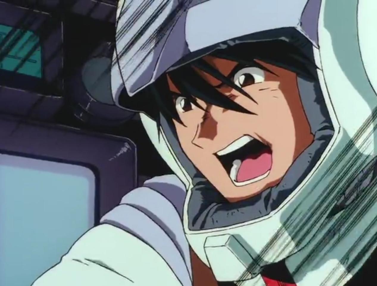 天田士郎协助吉姆脱离了险境,自己却身处与失去了机体的扎古驾驶员1v1