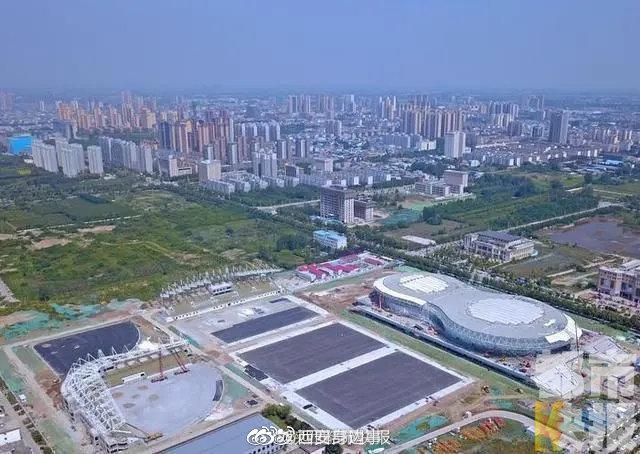 西安 十四运"花生"手球馆初具雏形 将成为鄠邑区新地标