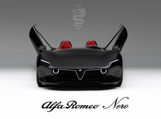 阿尔法罗密欧新车渲染图曝光 敞篷造型酷似法拉利Monza