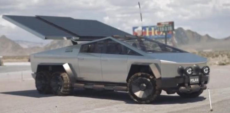 特斯拉Cybertruck太阳能车顶曝光，增加24km续航，国内开启预定