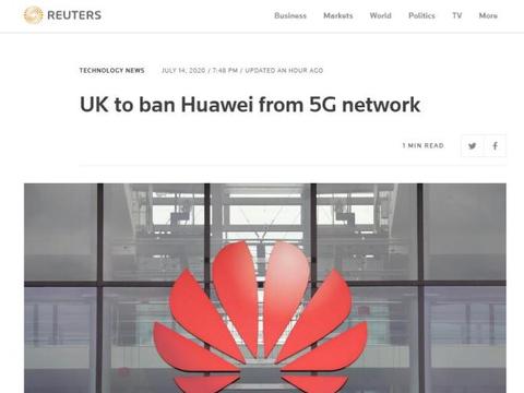 外媒:英国政府宣布停止在5g建设中使用华为设备|5g网络|华为|英国