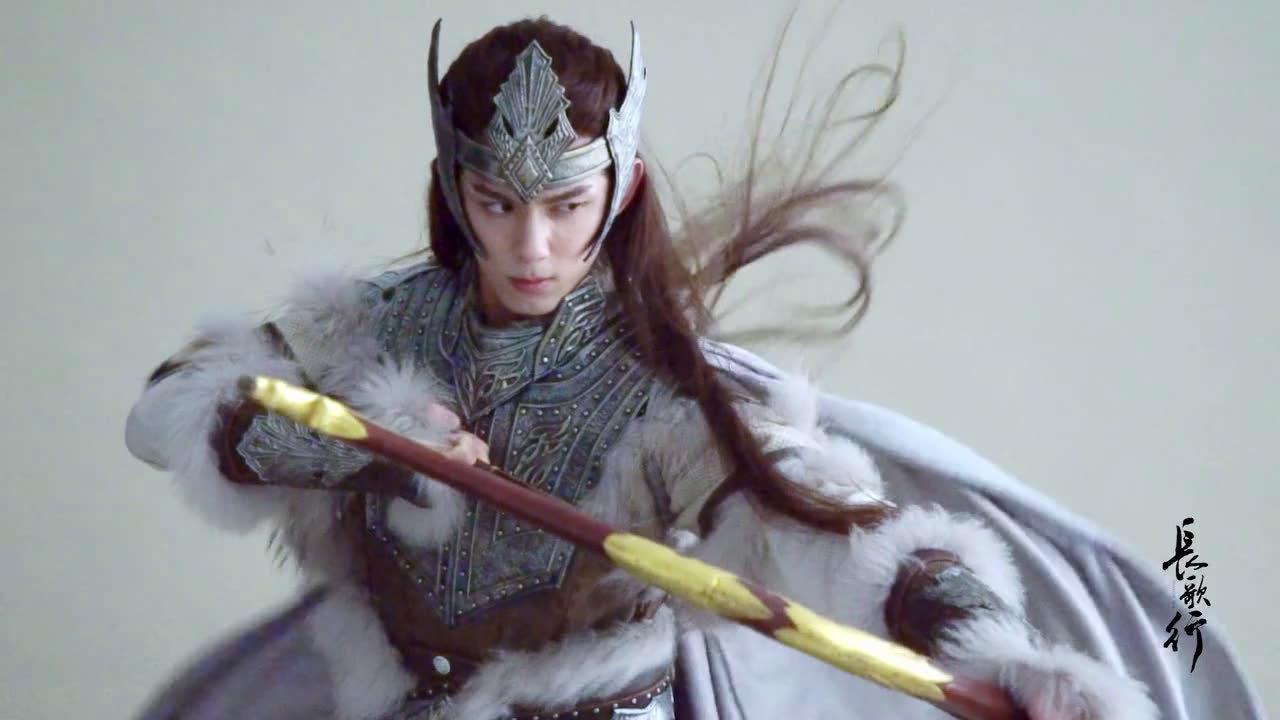 吴磊《长歌行》阿史那隼花絮:悍野不羁