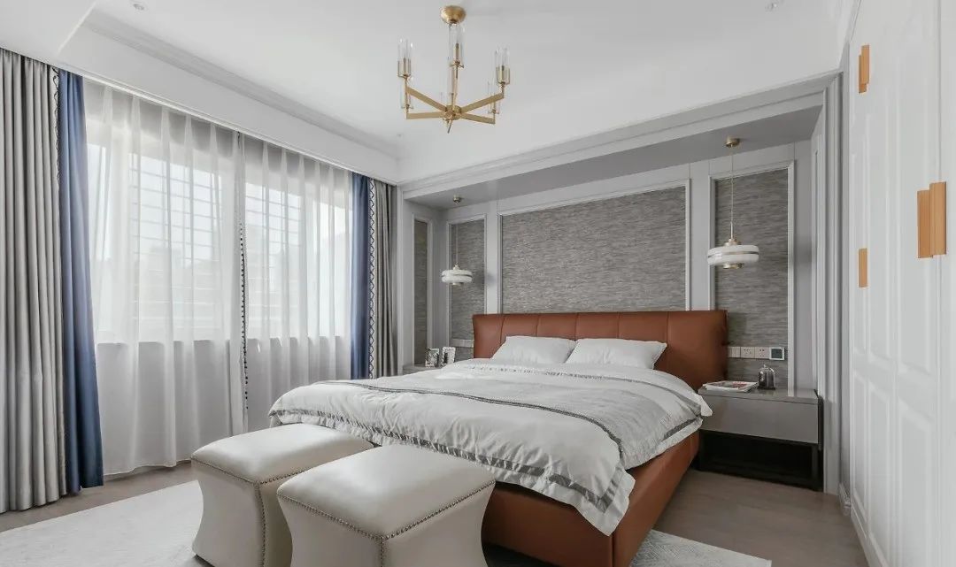 149㎡轻奢美式风格装修,高级灰缔造撩人轻熟风!