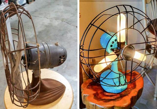 风扇变成灯这22个物品我们生活中常见到改造后让你眼前一亮