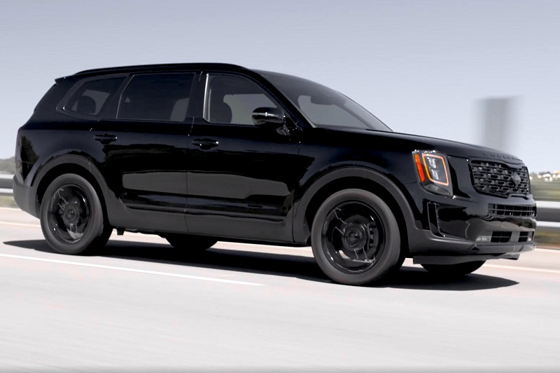 起亚telluride特别版官图发布 大面积黑化设计