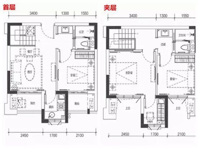 58㎡也能做三房复式，这样实用的设计，功能比别墅还强大