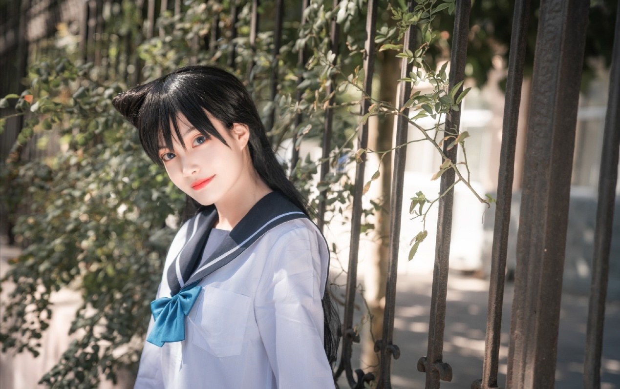 《名侦探柯南》毛利兰完美还原, 我会等你回来哦!