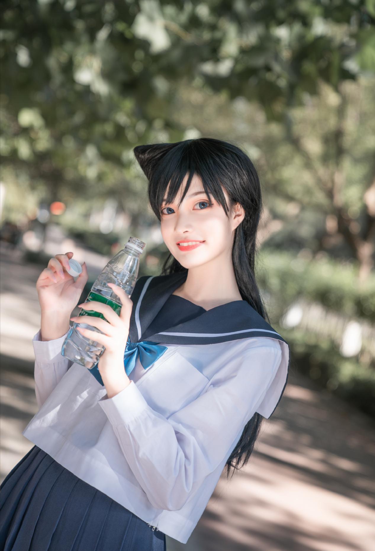 《名侦探柯南》毛利兰完美还原, 我会等你回来哦!