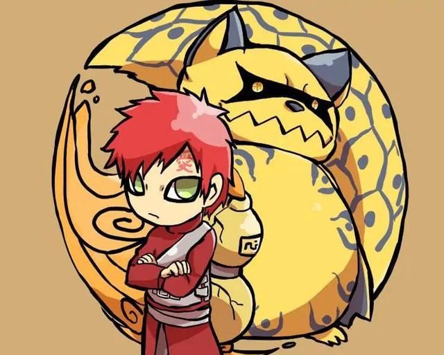 火影九大尾兽变q版画风,奇拉比八尾友情破裂,守鹤"胖成球"