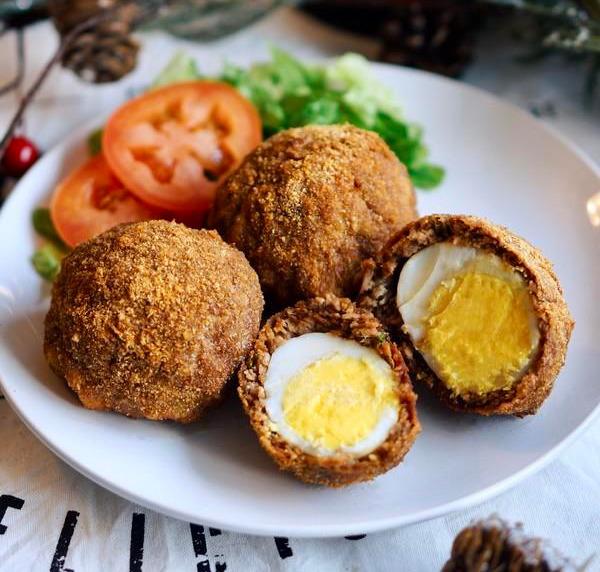 你一定没这么吃过,完整教程奉上——烤苏格兰蛋