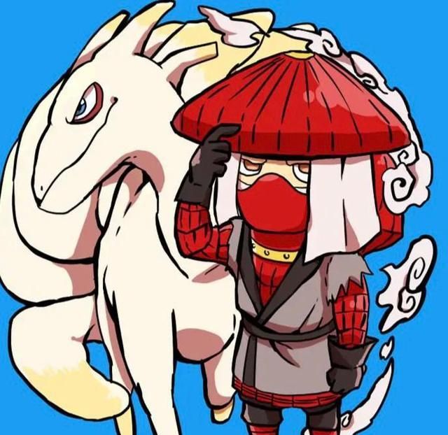 火影九大尾兽变q版画风奇拉比八尾友情破裂守鹤胖成球