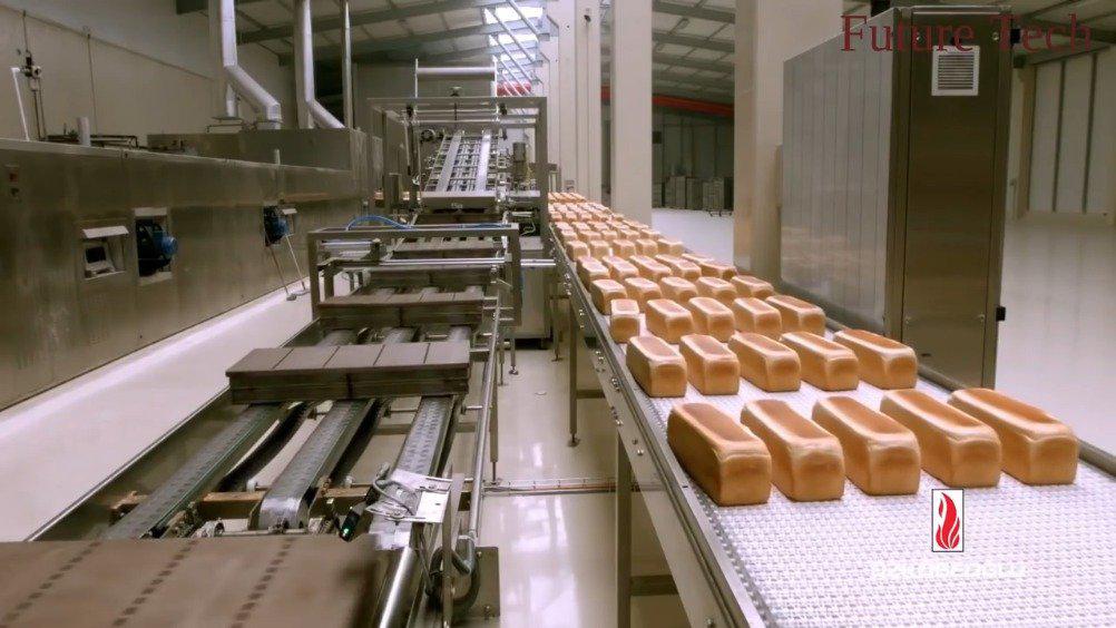 面包的自动化生产过程