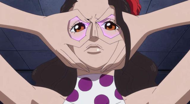 维奥莱特是德雷斯罗萨王国的公主,"瞪瞪果实"能力者,在使用能力时