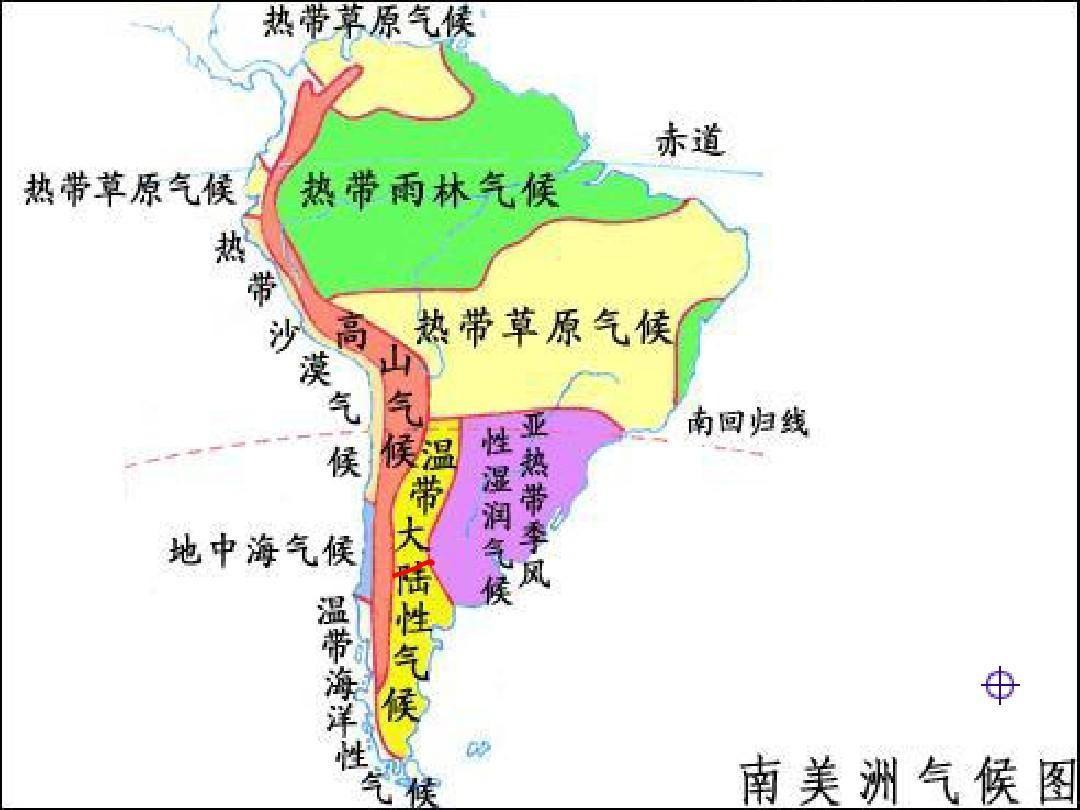 由于大陆东部地区通常会有季风现象,所以热带沙漠气候多分布在南北纬