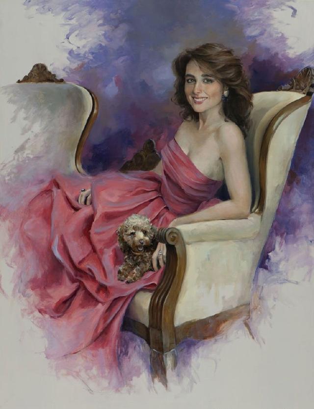 西班牙艺术家人体油画中的美女形体曼妙有着性感迷人的曲线