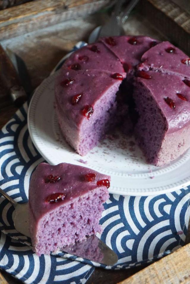 做紫薯发糕原来这么简单,蓬松暄软,一次成功,老人孩子都爱吃