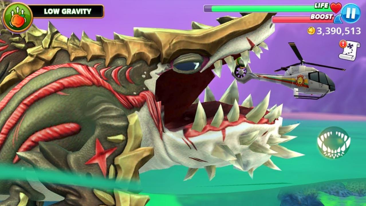 饥饿鲨无敌版:这条鲨鱼的名字叫大妈鲨,难道长得真像大妈吗