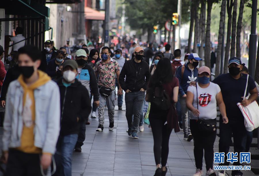墨西哥新冠确诊病例单日增幅超7500例