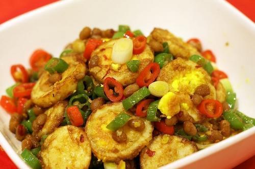 经典湖南菜米饭杀手,辣炒金钱蛋,满满酱汁,香辣入味