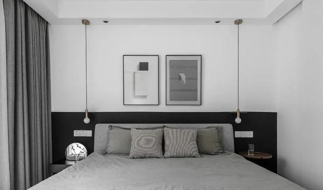 主卧   主卧利用深浅不一的灰色调