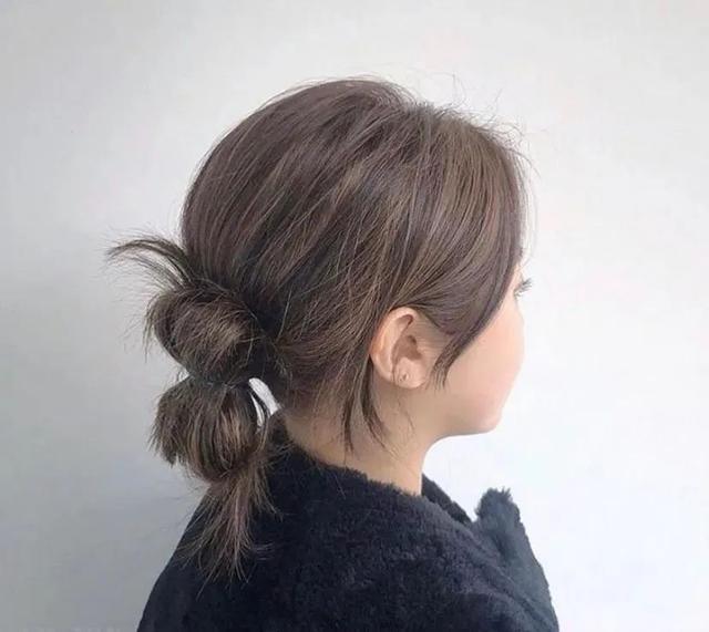 夏季温柔系气质低丸子头