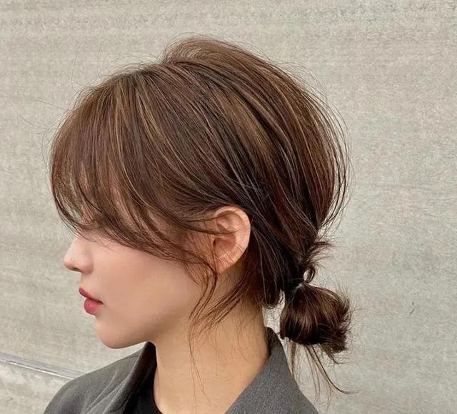 夏季温柔系气质低丸子头