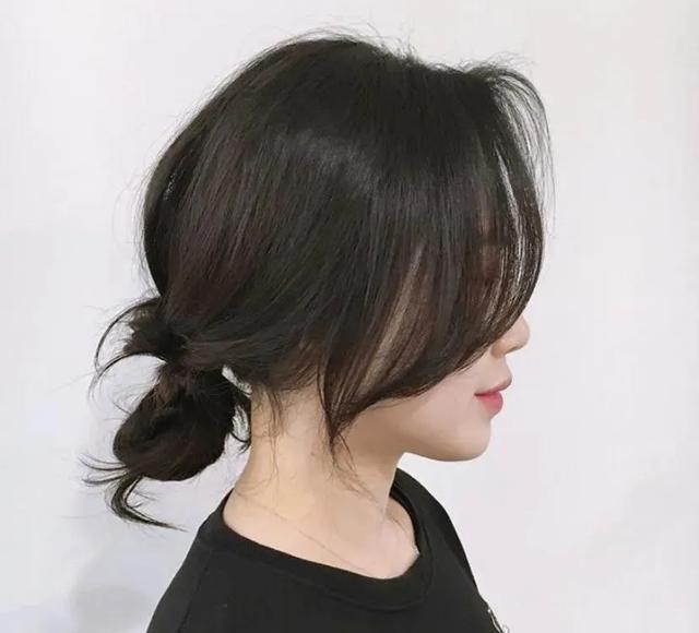 夏季温柔系气质低丸子头