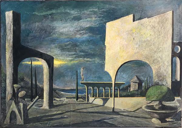 展览的28幅绘画中,有艾融在今年疫情期间的创作,也有其早期围绕风景