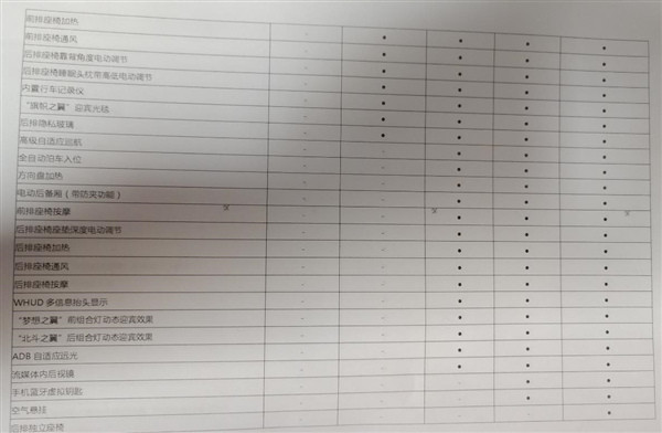 看了红旗H9的配置图，就四个字，“五味杂陈”