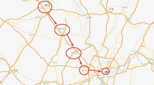 重庆将修一条地铁连接四川遂宁,全长约107km,总投资预计214亿