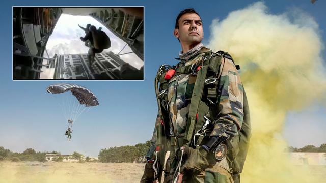 印度大批伞兵集结拉达克,伊尔76运输机测伞降系统,强化装甲火力