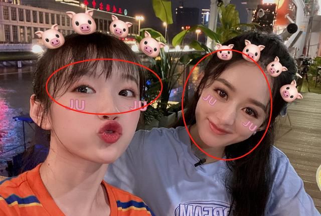 女明星p图有多给力看清李浩菲赵丽颖合体自拍照全明白了