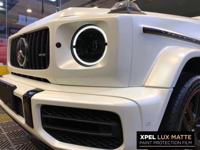 磨砂哑光白超赞 石家庄奔驰g63贴隐形车衣-新浪汽车