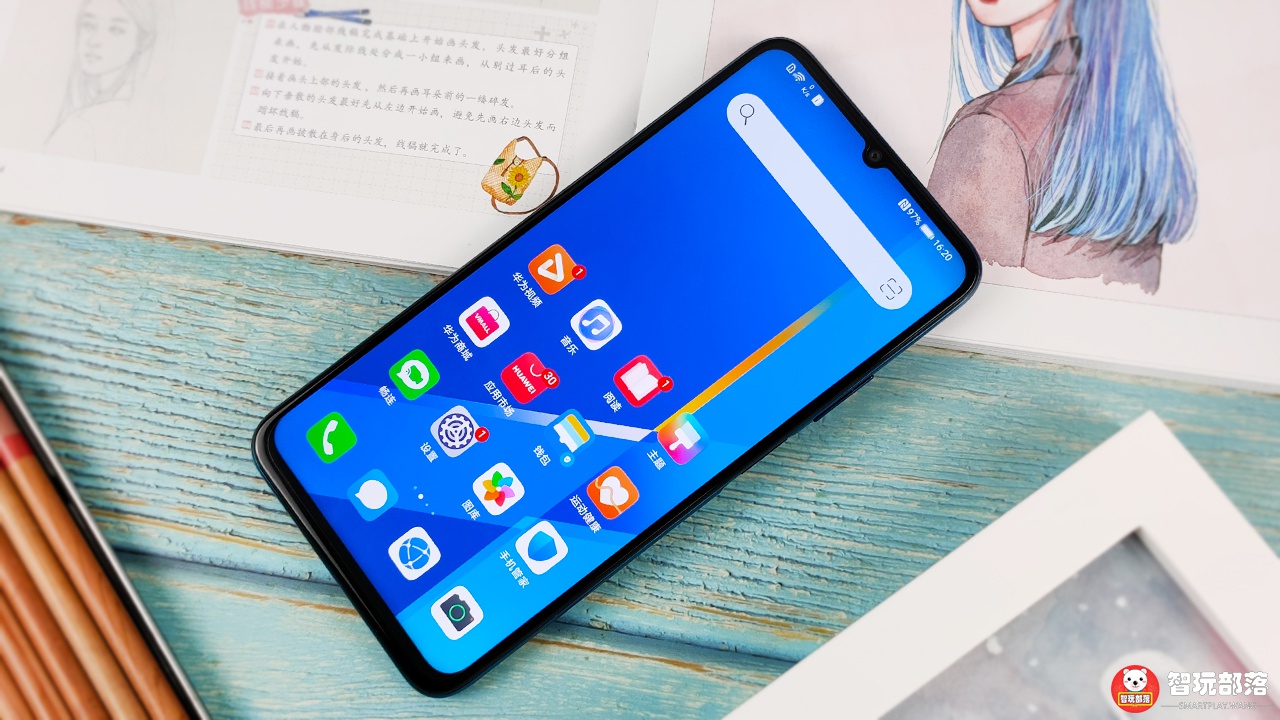 荣耀x10max开箱体验图赏709英寸rgbw护眼阳光屏竞速蓝配色