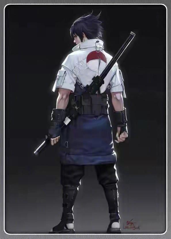 漫威版的我爱罗粗壮卡卡西酷帅佐助光是背影就赢了