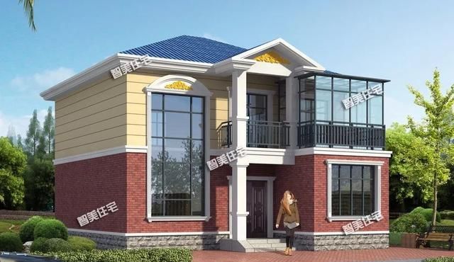 2栋面宽10米左右的别墅第一栋客厅挑空第二栋带玻璃房