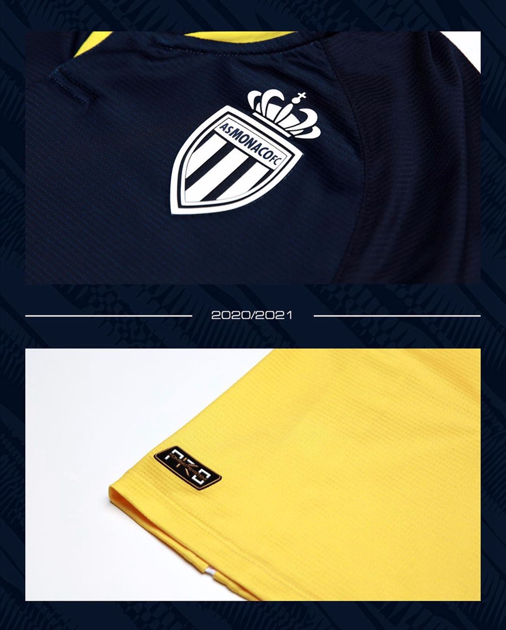 kappa发布摩纳哥2020/21赛季客场球衣