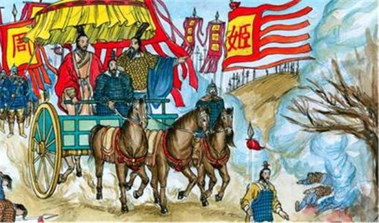 听闻商纣王建立酒池肉林,比干,箕子,微子启三位商朝忠臣被打压,周武王