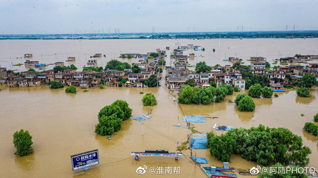 周口淮阳洪水图片