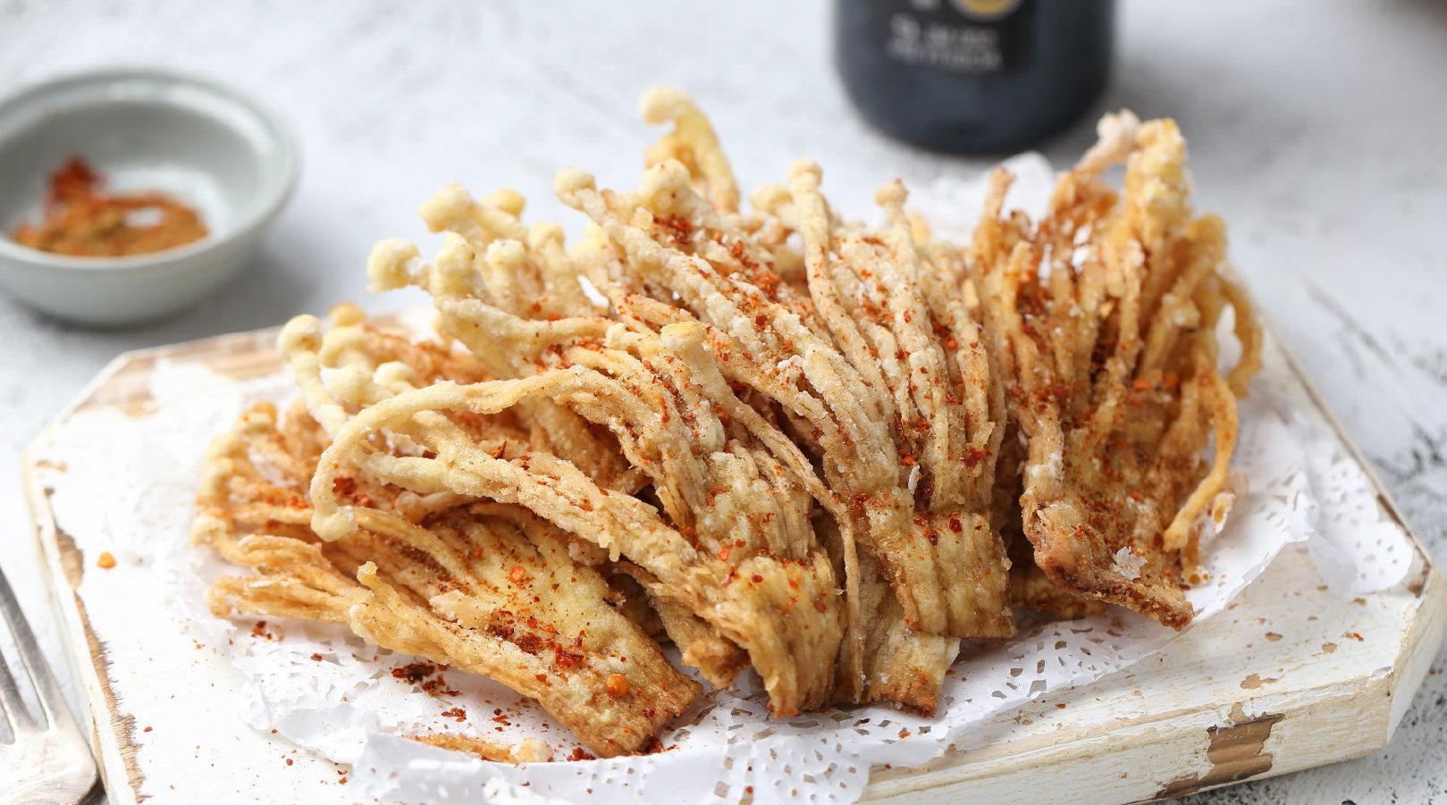 金针菇竟能这样吃,香酥可口,好吃到爆!