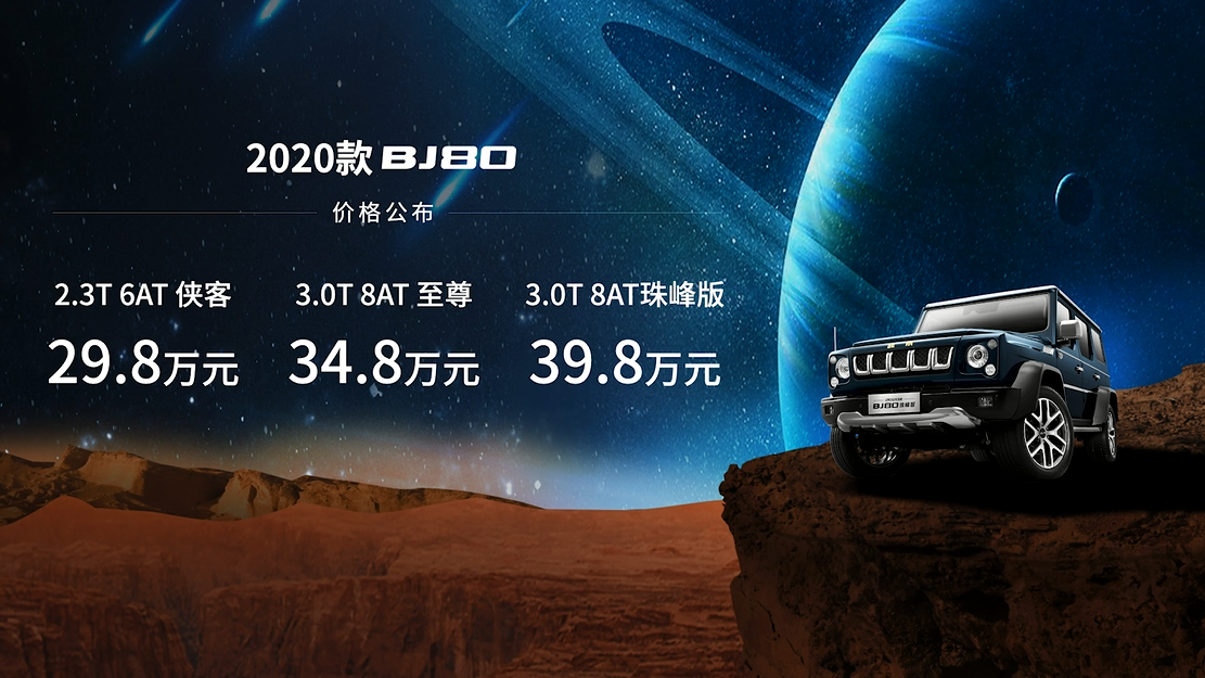 29.8-39.8万元买辆能胜任火星地理越野BJ80您还嫌贵吗？