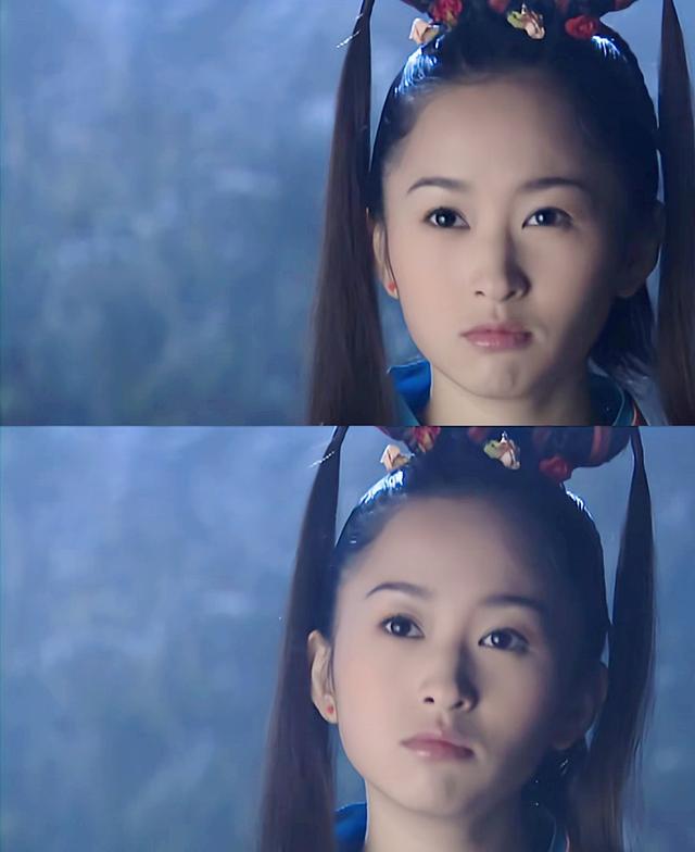 虽然这版钟灵的造型不怎么好看,但杨蕊却凭借着纯真可爱的脸轻松驾驭