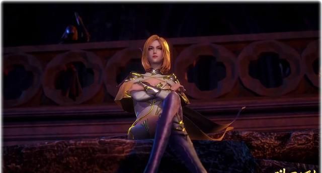 斗罗大陆114集胡列娜托腮好勾人侧身显身材背后腿好细